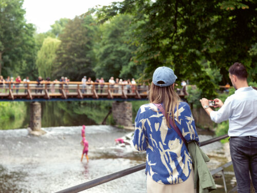 Margrethe Pettersen 
Láibmat II
Filmische Dokumention der Performance, Fluss Chemnitz, Chemnitz
Foto: Kunstsammlungen Chemnitz/graukarte.info
